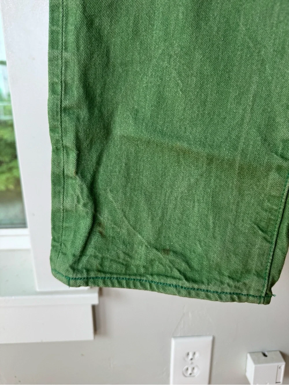 Levi’s 501 Green Denim Jeans Size 33 x 30